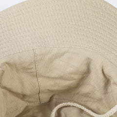 Button Rolled Brim Cowboy Hat Solid Sunscreen Western Cowgirl Hat