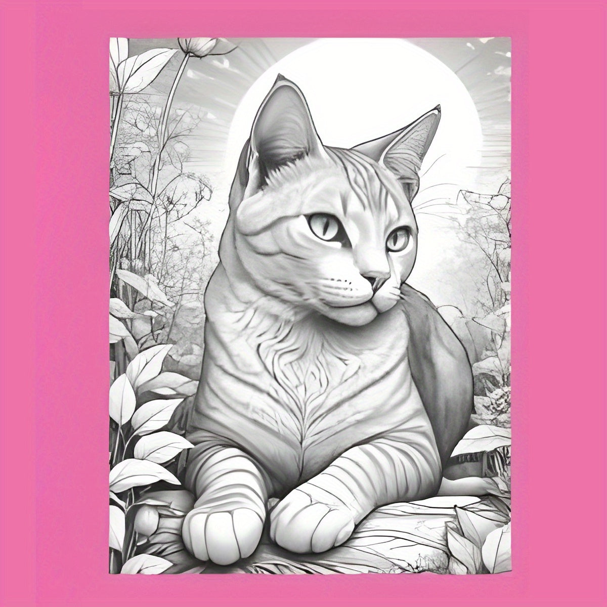 Deluxe Cat Coloring Book - 22 Pages Thickened Paper
