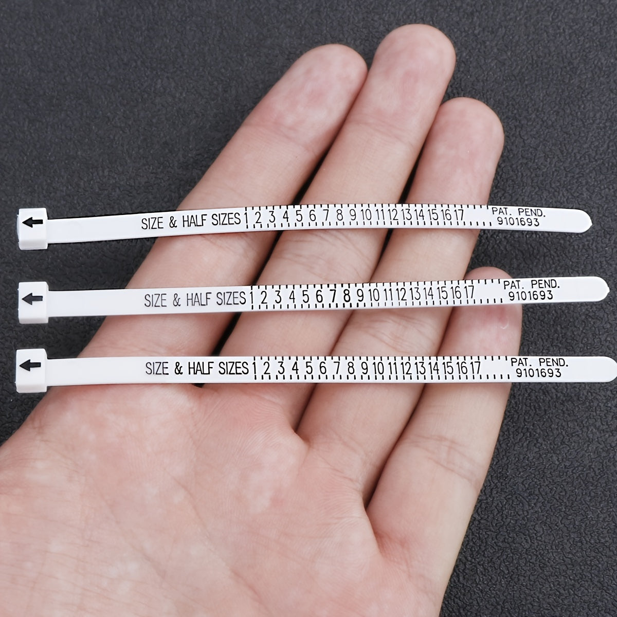 Plastic Ring Measuring Soft Ruler Jewelry Making Supplies