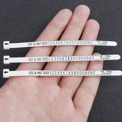 Plastic Ring Measuring Soft Ruler Jewelry Making Supplies
