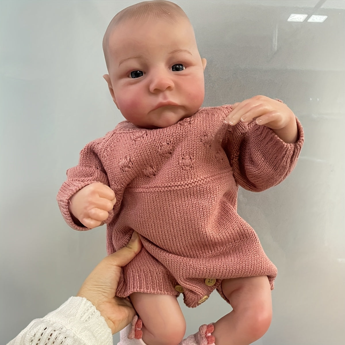 NPK 48 Painted Finished Reborn Baby Doll Levi Awake Newborn Baby Size
