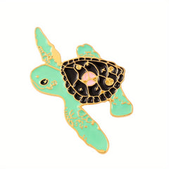 Cartoon Turtle Brooch For Men Creative Pins
