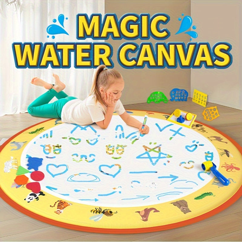 Reusable Magic Water Canvas Doodle Pad Washable Art Toy Animal Illustrations