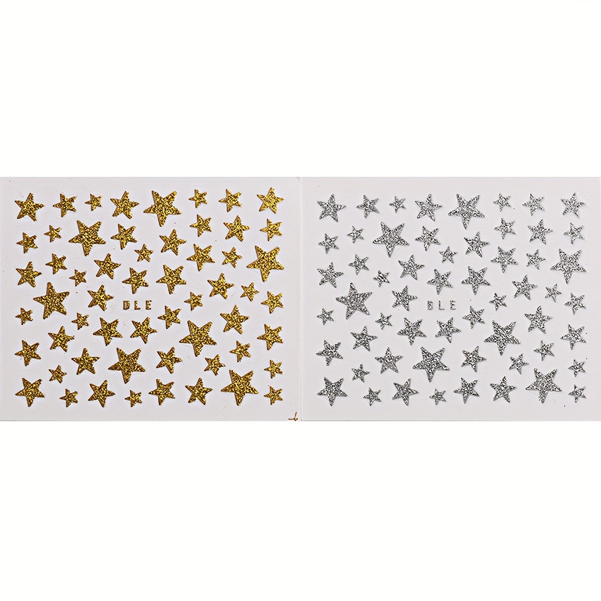 Sparkly Star Nail Art Stickers Self Adhesive Easy to Apply Long Lasting