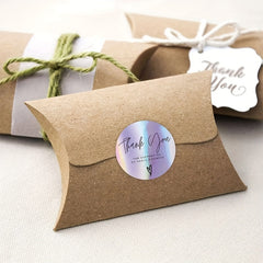 500pcs Rainbow Laser Thank You Adhesive Sticker Label Roll