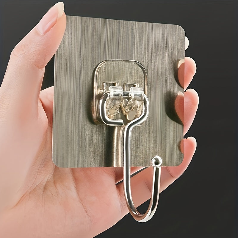 5pcs Wall Hooks Large Size Punching Hook For Kitchen Room