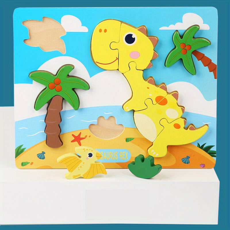 3D Wooden Puzzle Board Educational Toy for Kids