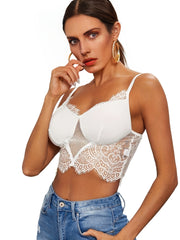 Lace Push Up Bra with Zipper for Women
