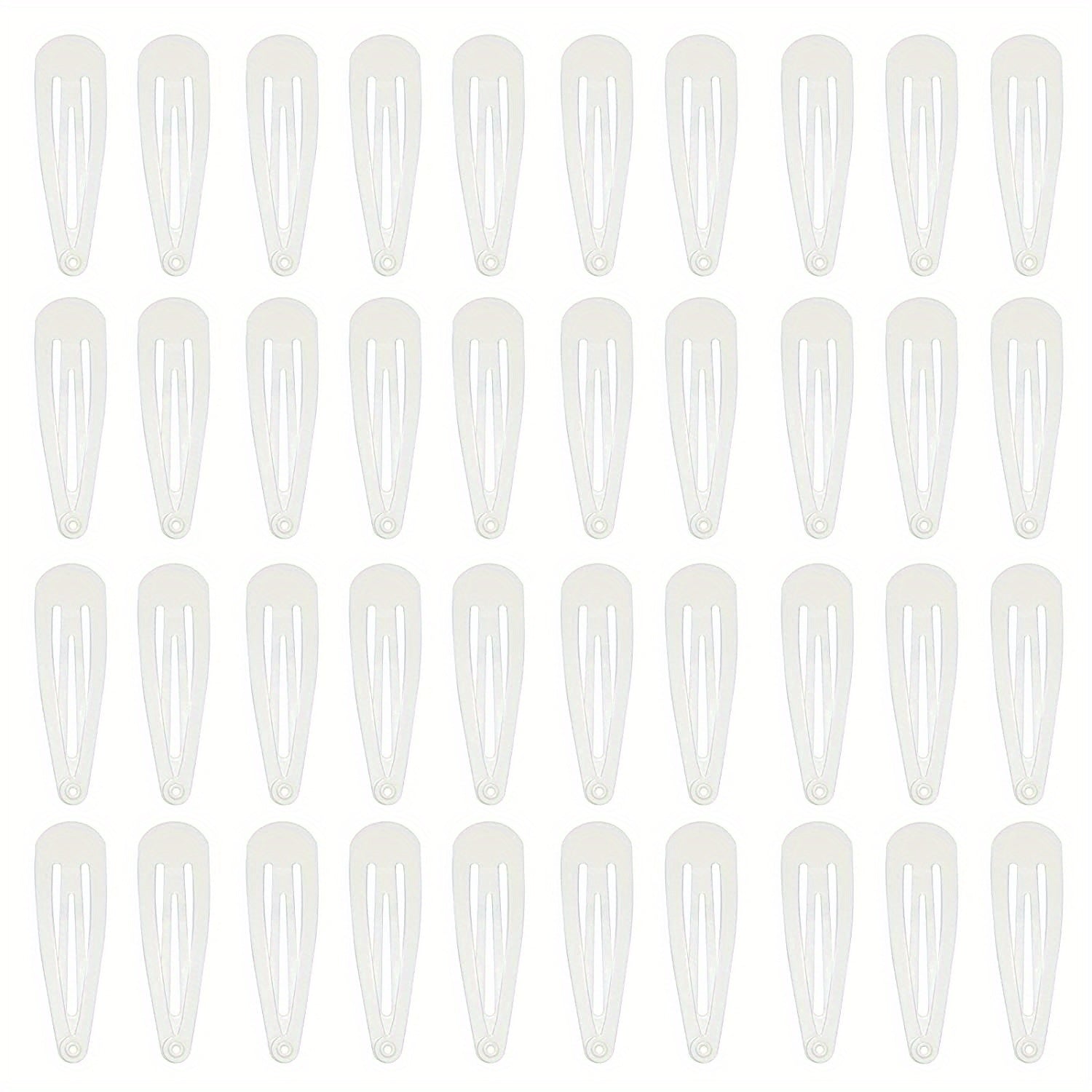 40 Pcs Metal Snap Side Clip Barrettes for Women Hair Accessories