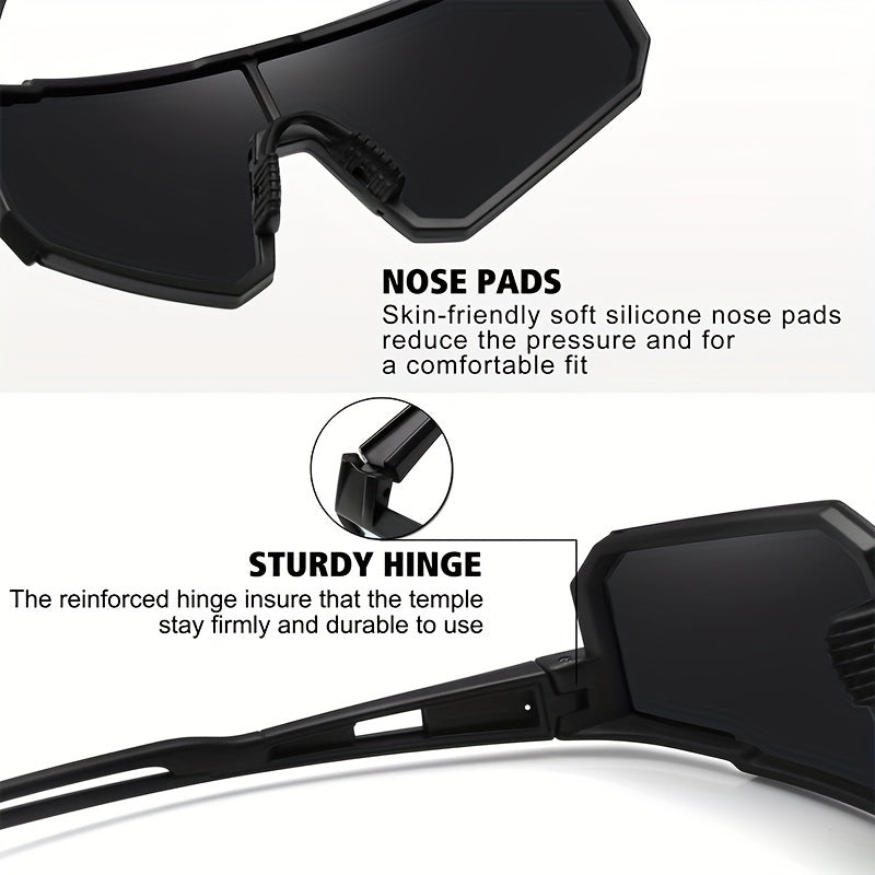 Men's Sports Sunglasses UV Protection for Driving Cycling Running Fishing
