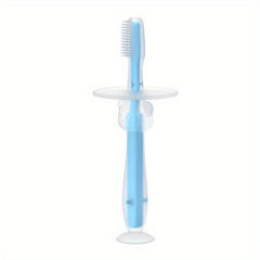 Baby Toothbrush With Suction Cup Silicone Coating