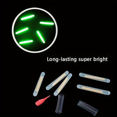 Glow Stick Fishing Float Night Fishing Green Fluorescent Light 0.18in X 1.46in