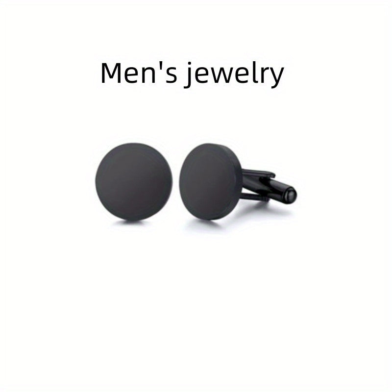 Men's Stainless Steel Tuxedo Cufflinks Business Gift Shirt Cufflinks