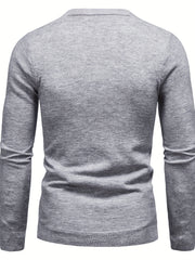 Men's Knitted Sweater Warm Crew Neck Pullover