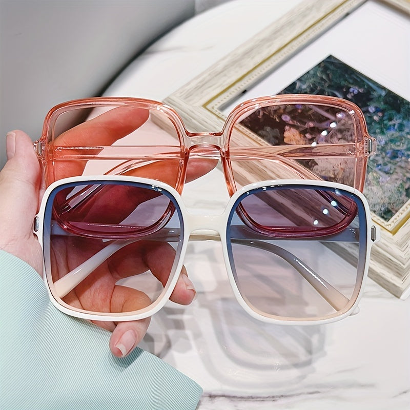 Men's Large Frame Sunglasses UV Resistant For Street Photography