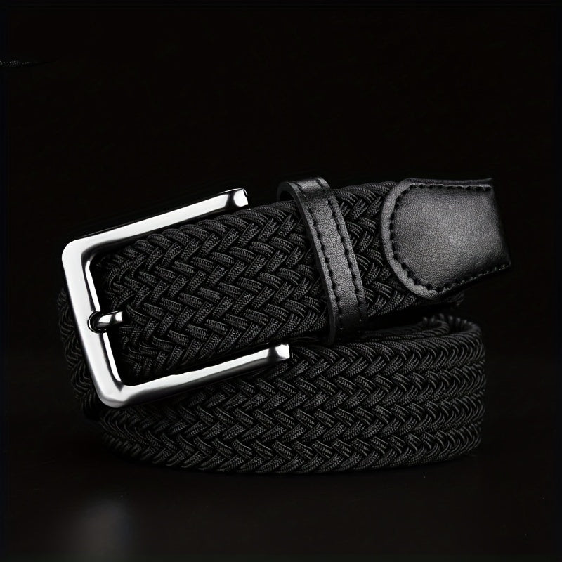 Canvas Micro Elastic Braided Belt for Youth