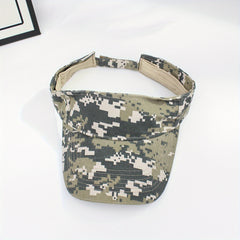Camouflage Tactical Visor Hat Lightweight UV Protection Running Hat