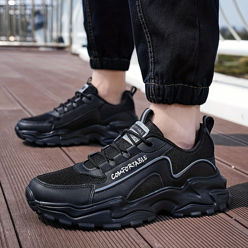 Men's Chunky Jogging Gym Sneakers Breathable Shock Absorbing
