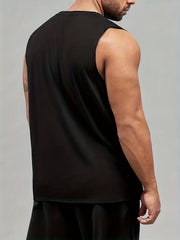 Men's Motto Print Tank Top for Outdoor Sports