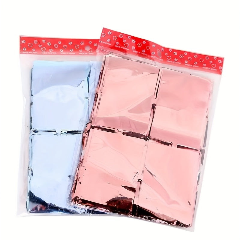 2pcs Square Bright Rain Silk Curtains Home Room Decoration