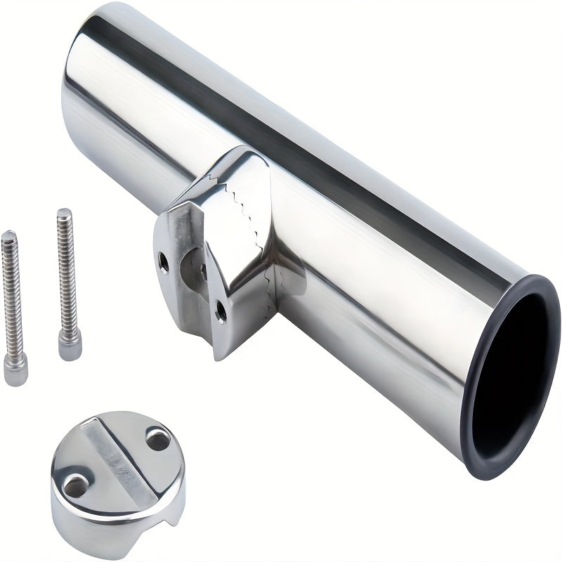 1pc Stainless Steel Rod Holder Clamp On 7 8 1 Rail For Marine Boat Fishing