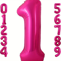 40 Inch Peach Number 0 9 Balloon for Birthday Party