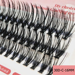 60 Pcs Cluster Lashes 3D Comic Style False Eyelashes Makeup Tool