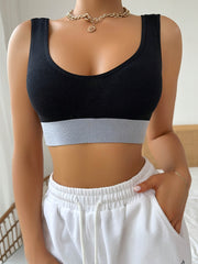Colorblock Sports Bra Comfy & Breathable Stretch Intimates