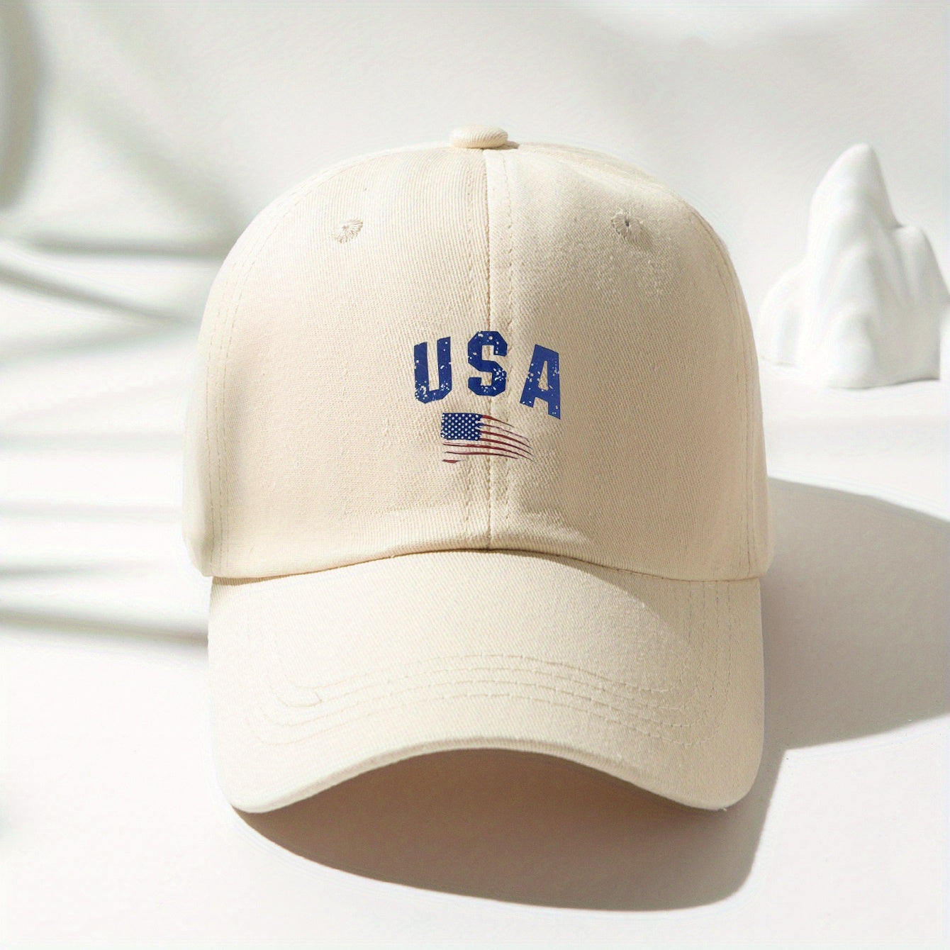 Print Baseball Cap Unisex Solid Dad Hat Independence Sun Hats