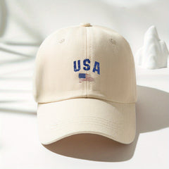 Print Baseball Cap Unisex Solid Dad Hat Independence Sun Hats