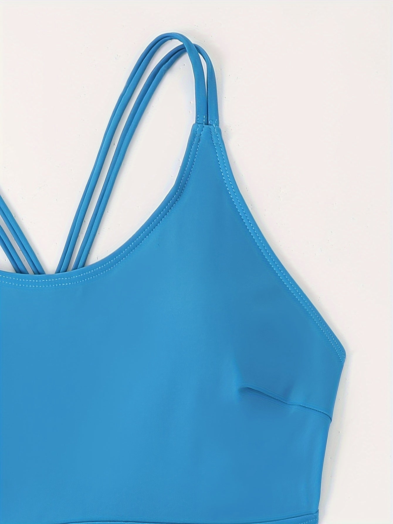  Lace Up Back Ruched One Piece Swimsuit