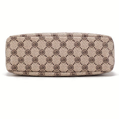 Vintage Pattern Crossbody Wallet PU Leather Textured Bag