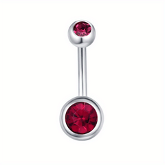 6pcs Surgical Steel 14G Navel Piercing Body Jewelry Men Women