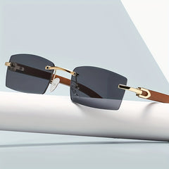 Men's Rimless Sunglasses UV Protection Decorative Sunglasses