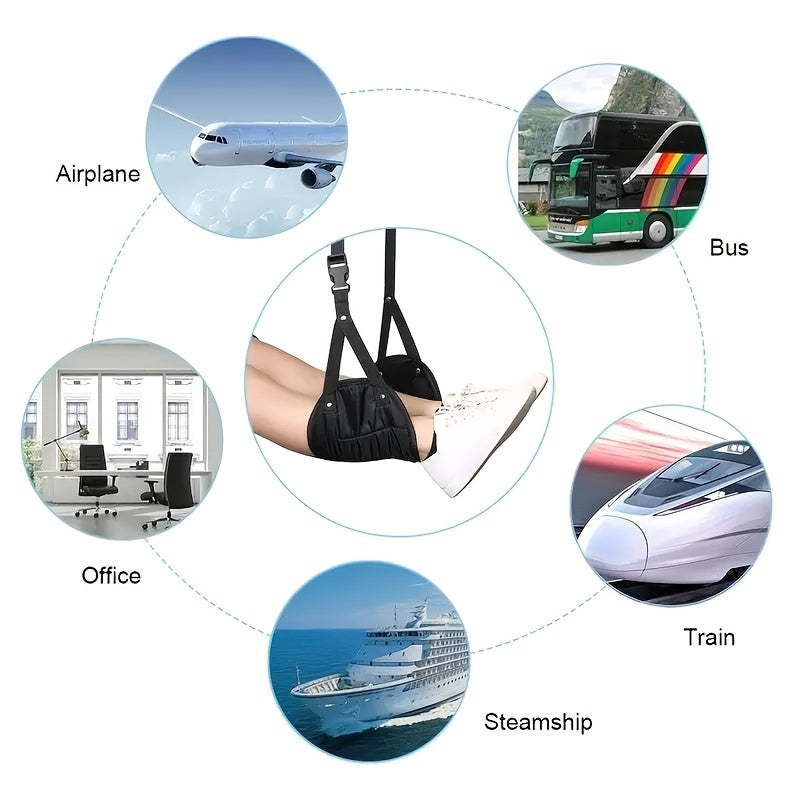 Portable Travel Footrest Airplane Footrest Adjustable Height Foot Rest