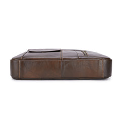 Vintage Leather Men's Bag Top Layer Cowhide Handbag Men's Briefcase