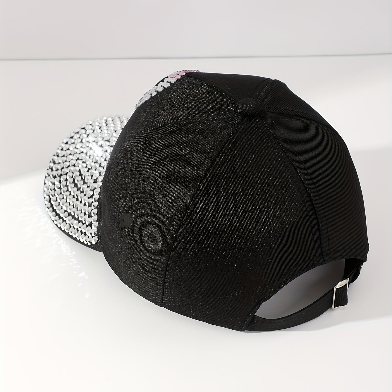 Pink Ribbon Baseball Cap Rhinestone