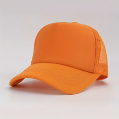 Solid Breathable Baseball Cap Mesh Sun Visor Hats Man Unisex Sports Hat