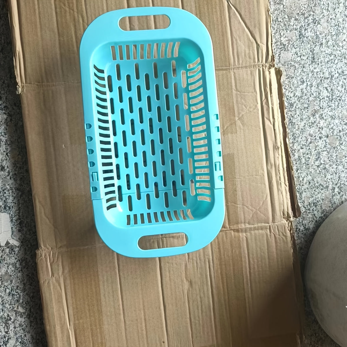 Retractable Kitchen Drain Basket Sink Rack Plastic Dish Drainer