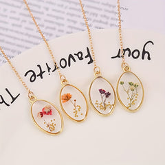Crystal Dried Flower Bookmark - Portable Way to Mark Your Place