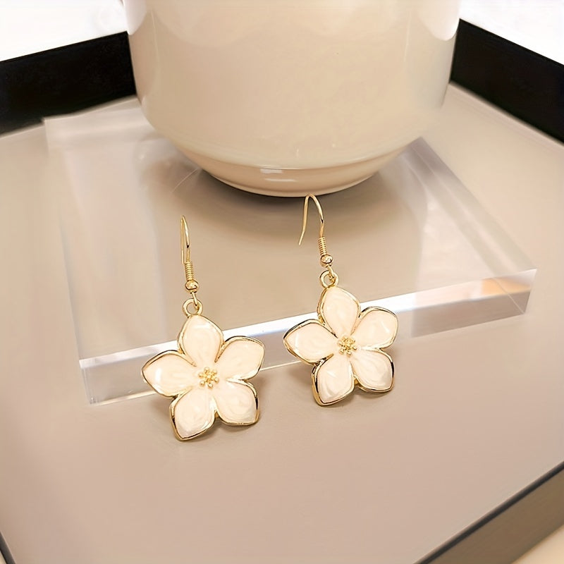 Vintage Floral Geometric 3D Earrings for Women