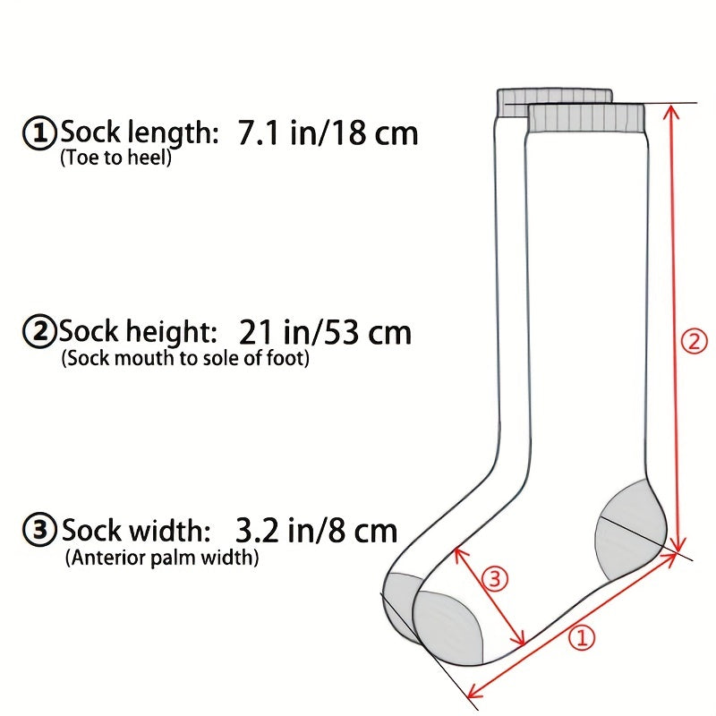Ribbed Thigh High Socks Comfy Over The Knee Stockings