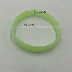 Luminous Silicone Bracelet Glow In Night Rubber Sport Wristband