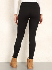 Fleece Lined Sports Leggings For Women Workout Running Yoga Warm Tight Pants