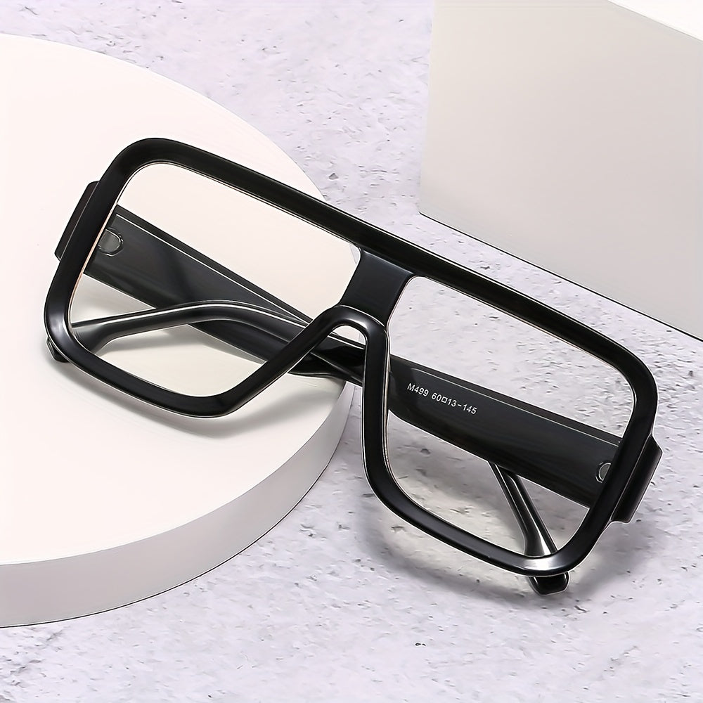 Men's Square Frame Anti Light Glasses for Party