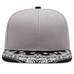 Paisley Print Baseball Cap Hip Hop Block Snapback Hats