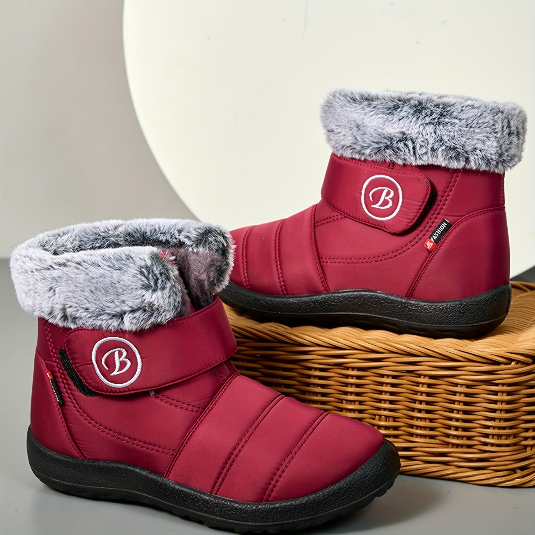 Plush Lined Waterproof Snow Boots