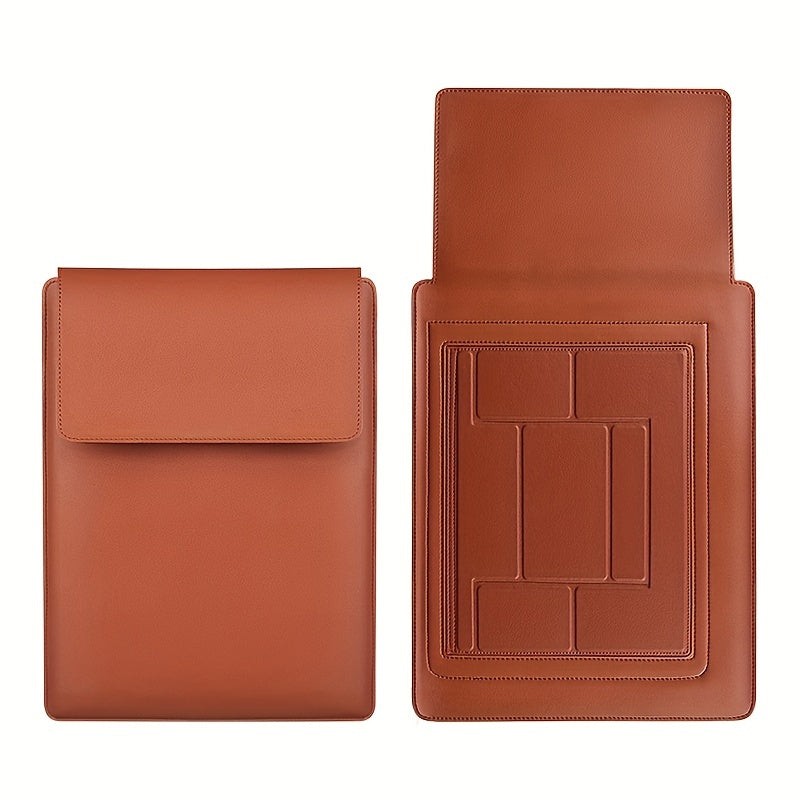 Multifunctional Computer Bag Inner Bag With Bracket Faux Leather Case