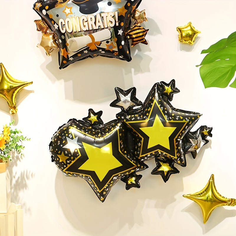 6 Cm 3D Starlight Aluminum Film Balloon Single Party Birthday Decoration