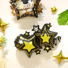 6 Cm 3D Starlight Aluminum Film Balloon Single Party Birthday Decoration